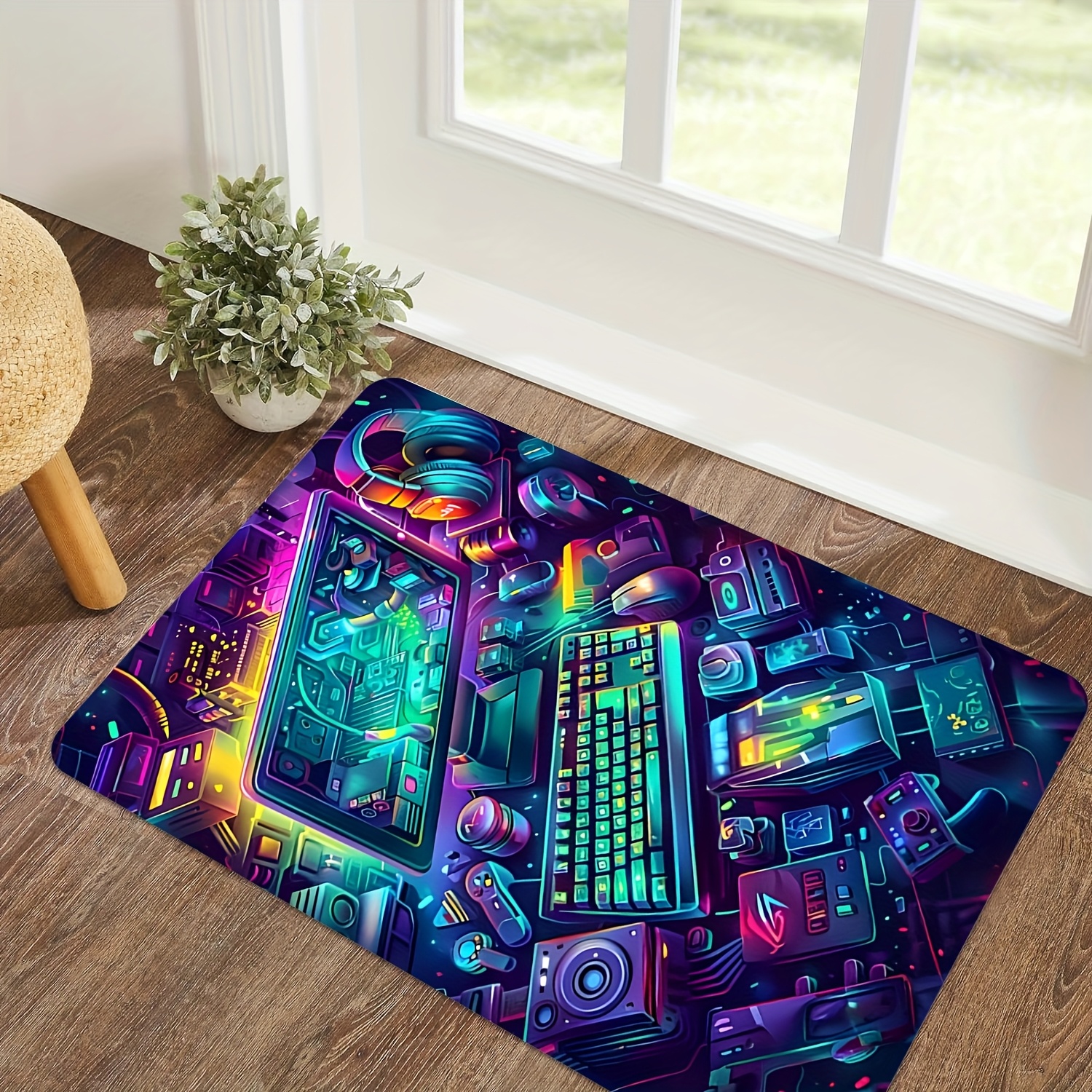 Cyberpunk Gaming Rug Flannel C - Esports Gaming Live 리뷰 및 가격