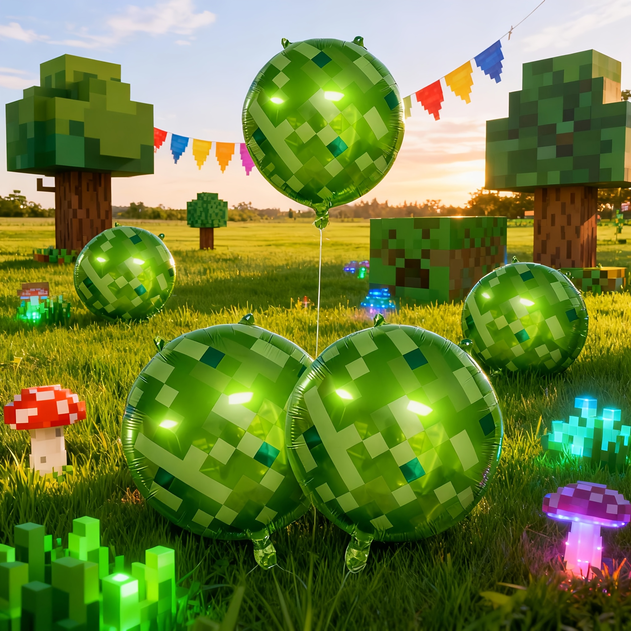 Pixel Green Balloon Set - Game - Esports Gaming Events 리뷰 및 가격