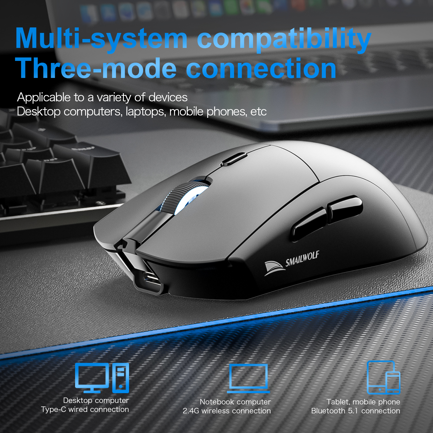 SMAILWOLF RS7 Bluetooth wirele - Esports Gaming Mouse Wireless 리뷰 및 가격