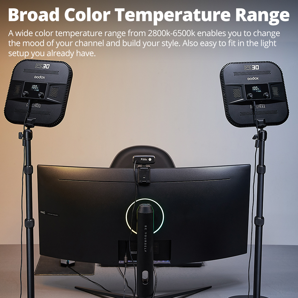 Godox ES30 E-sports LED Light  - Esports Gaming Live 리뷰 및 가격