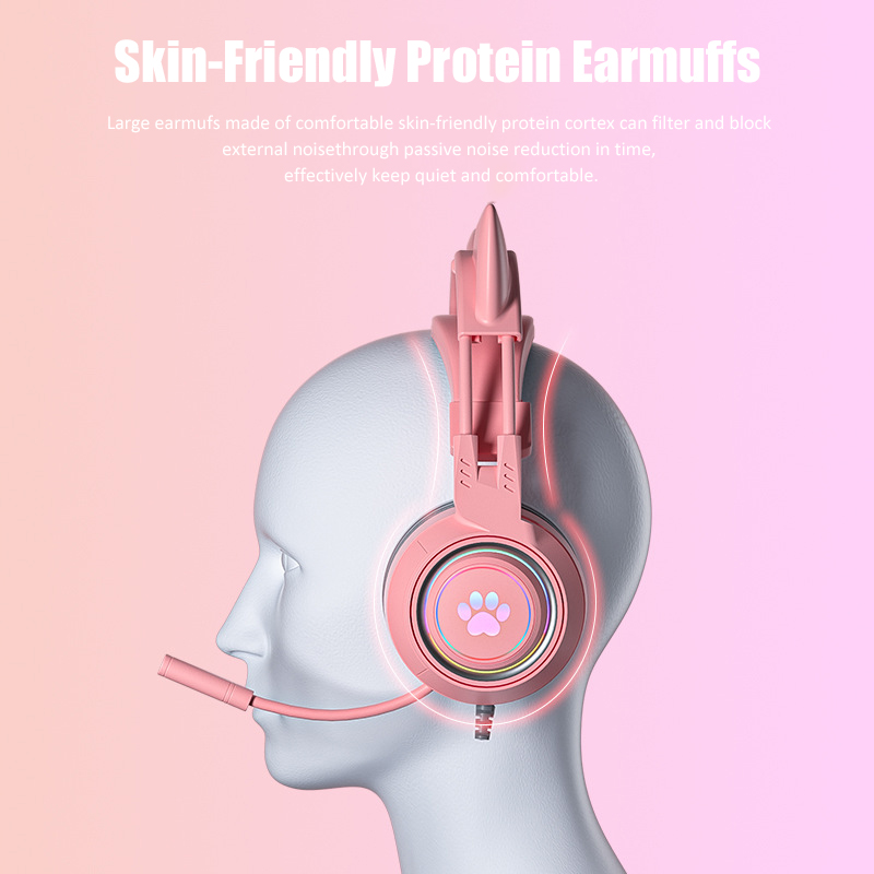 Cute Cat Ear Gaming Headphones - Esports Gaming Monitor 리뷰 및 가격
