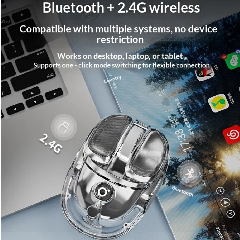 Transparent Gaming Mouse Wirel - Esports Gaming Pcs 리뷰 및 가격