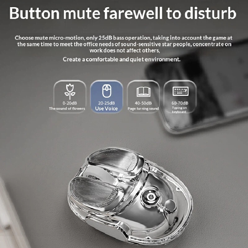 Transparent Gaming Mouse Wirel - Esports Gaming Pcs 리뷰 및 가격