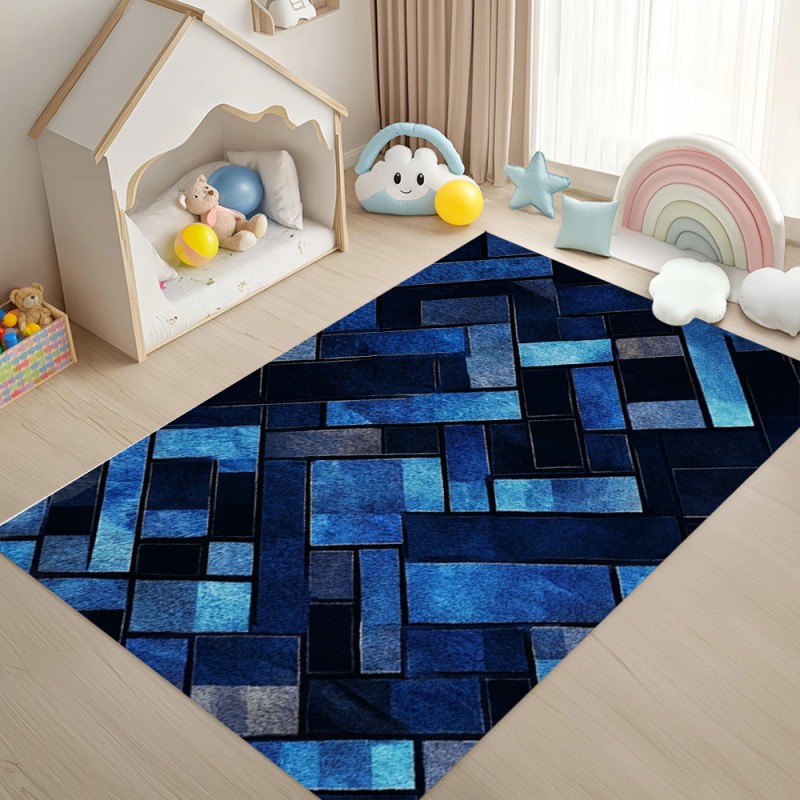 Nordic Blue Geometric Patchwor - Esports Gaming Live 리뷰 및 가격